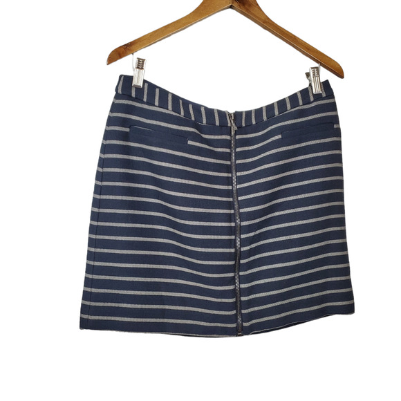 The Limited Dresses & Skirts - THE LIMITED | FRONT ZIP STRIPED CASUAL MINI SHORT SKIRT WOMEN'S SIZE 12P